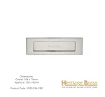 Heritage Letterplate 254 x 79mm Polished Nickel