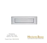 Heritage Letterplate 254 x 79mm Satin Chrome