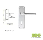Contract Lever Lock on Backplate Door Handles SAA - PZ57