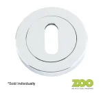 ZPZ Escutcheon Keyhole Profile - Polished Chrome