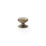 25mm Alexander and Wilks Waltz Cupboard Knob - Antique Brass
