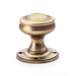 Alexander and Wilks Harris Mortice Door Knob - Antique Brass