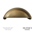 Oxford Cabinet Drawer Pull Bronze 76mm C/C