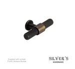 Knurled T Knob Cabinet Knob - Antique Bronze