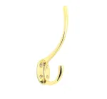 Carlisle Brass Victorian Hat & Coat Hook Polished Brass