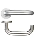 RTD Lever on Rose Door Handles Stainless Steel