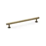192mm Alexander and Wilks Round T-Bar Cupboard Pull Handle - Antique Brass