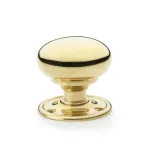 51mm Alexander and Wilks Kershaw Mortice Door Knob - Unlacquered Brass