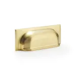 96mm Alexander and Wilks Quantock Cup Handle - Satin Brass PVD