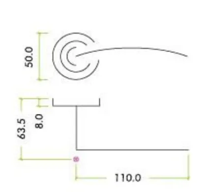 Amalfi Lever on Rose Door Handles Zoo Hardware - SCCP