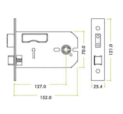 Zoo Hardware Horizontal Sashlock 152mm (6") SSS