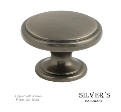 38mm Oxford Cabinet door knob - Gun Metal