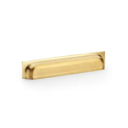 203mm Alexander and Wilks Quantock Cup Handle - Satin Brass PVD