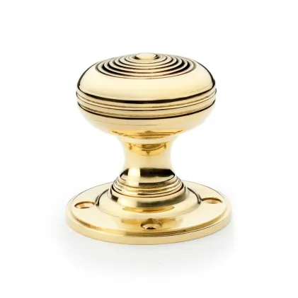 Alexander and Wilks Christoph Mortice Door Knob - Unlacquered Brass