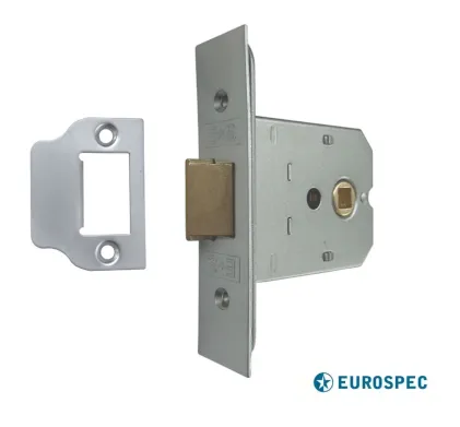 EuroSpec 76mm Heavy Duty Flat Latch - Satin Chrome