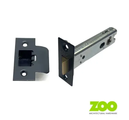 102mm Heavy Duty Tubular Mortice Latch (4") Matt Black