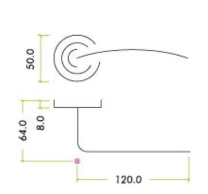 Assisi Lever on Rose Door Handles Zoo Hardware - SC