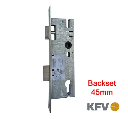 45mm Backset KFV Euro Profile Mortice Sashlock 92mm Centres - 245mm Faceplate