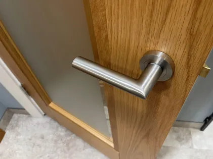 Verona Lever on Rose Door Handles - Karcher SSS