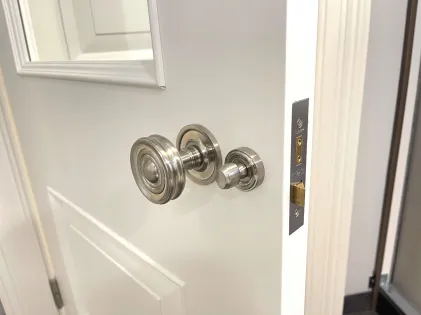 127mm (5") Horizontal Bathroom Lock Satin Stainless Steel