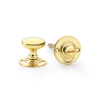 Alexander and Wilks Thumbturn & Release - Unlacquered Brass