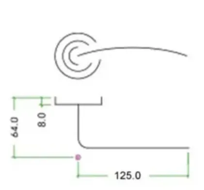 Lincoln Lever on Rose Door Handles Zoo Hardware - SC