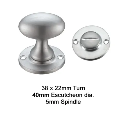 Large F&B Bathroom Turn & Release - Satin Chrome