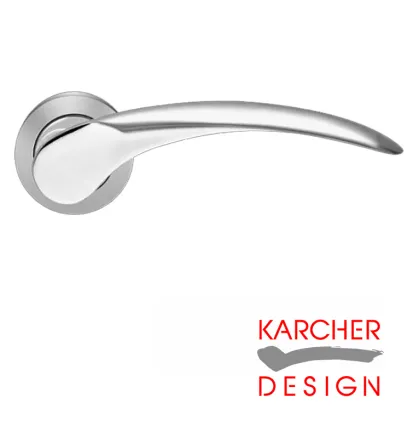 Antalya Lever on Rose Door Handles - Karcher SC/CP