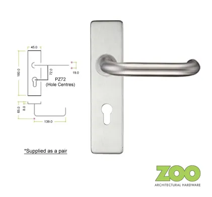 RTD Lever on Short Plate - Euro Profile PZ72