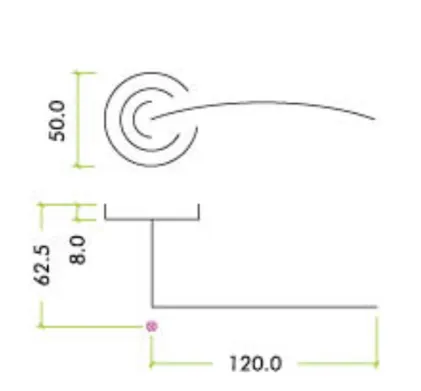 Adria Lever on Rose Door Handles Zoo Hardware - SCCP