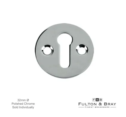 Plain Open Keyhole Escutcheon - CP