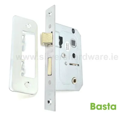 Basta Bathroom Lock 63mm (2 &frac12;") Polished Chrome