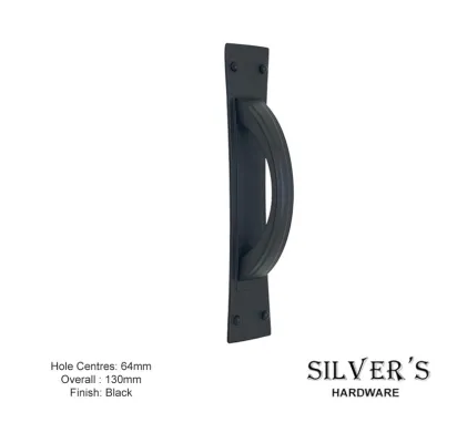 Titan D Cabinet Handle 64mm Centres Black
