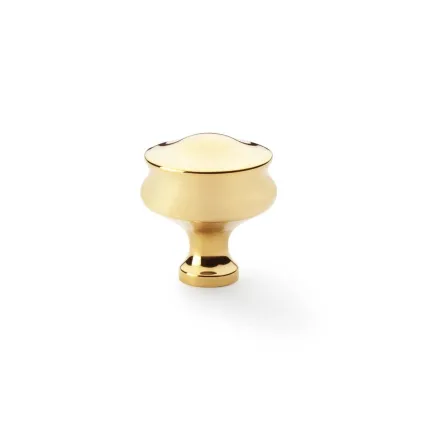 Alexander and Wilks Harris Cupboard Knob - Unlacquered Brass